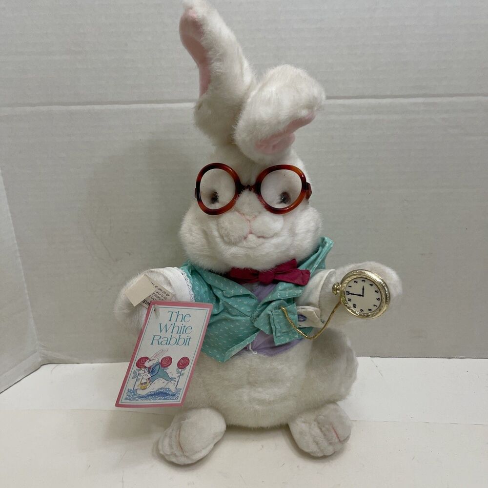 VINTAGE The White Rabbit Plush Alice In Wonderland Target Stores 1991 w/ Tags